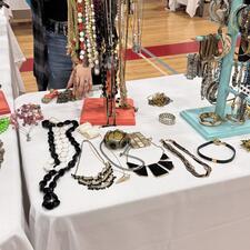 jewelry table at prom project 